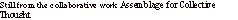 Text Box: Still from the collaborative work Assemblage for Collective Thought 