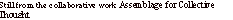 Text Box: Still from the collaborative work Assemblage for Collective Thought 